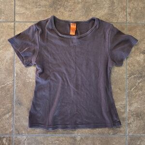 Chocolate Comfy Basic Short Sleeve